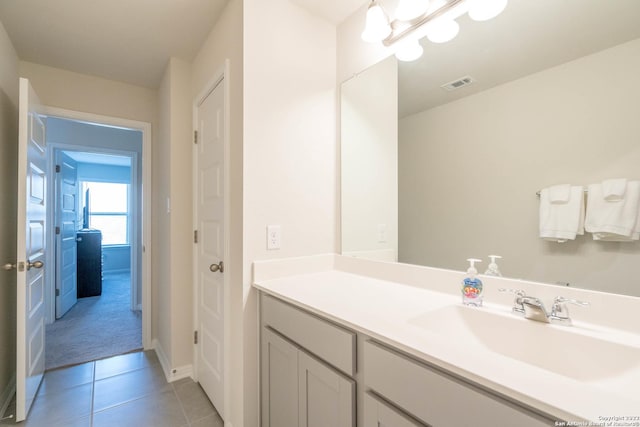 4951 Ranahan Pass, Saint Hedwig, TX 78152 - bathroom with vanity and tile patterned flooring