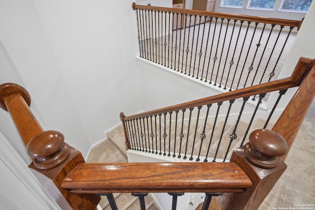 20907 Cactus Peak, San Antonio, TX 78258 - stairway with carpet floors and baseboards