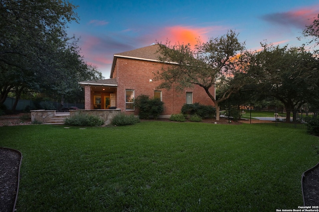 20907 Cactus Peak, San Antonio, TX 78258 - rear view of property featuring brick siding