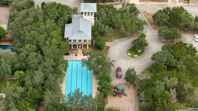 20907 Cactus Peak, San Antonio, TX 78258 - aerial view of a pool area