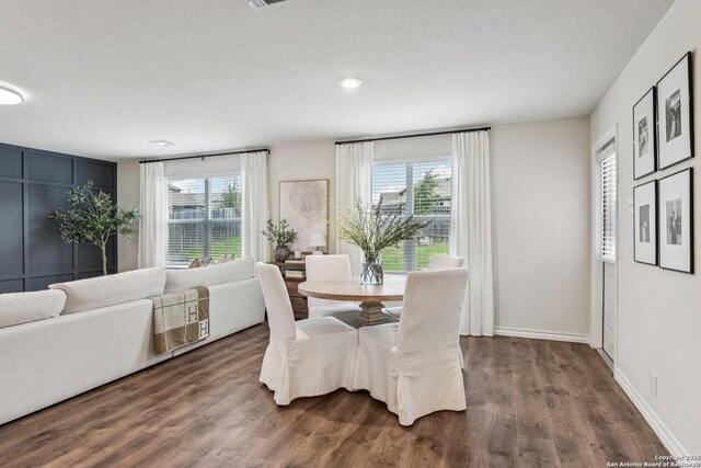 183 Amethyst Woodstar, San Antonio, TX 78253 - dining space featuring plenty of natural light and wood finished floors