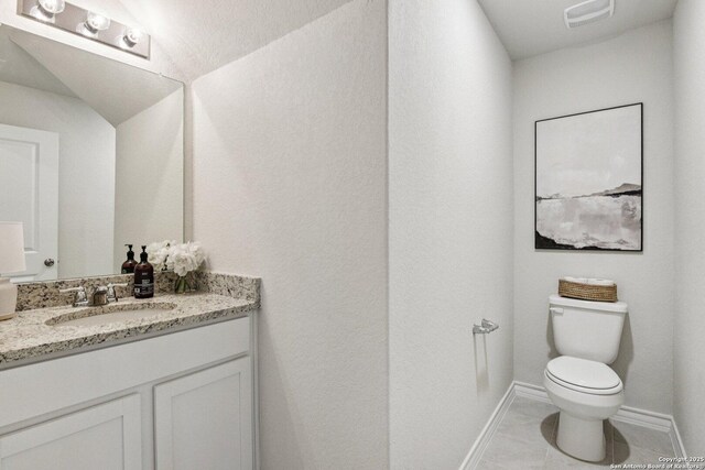 183 Amethyst Woodstar, San Antonio, TX 78253 - half bath featuring vanity and tile patterned flooring