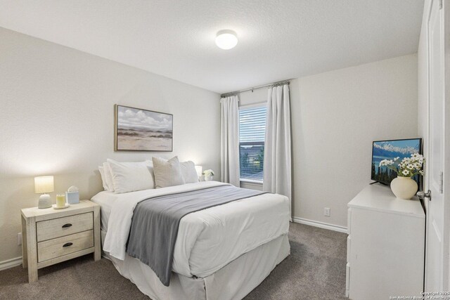 183 Amethyst Woodstar, San Antonio, TX 78253 - bedroom featuring dark carpet and baseboards