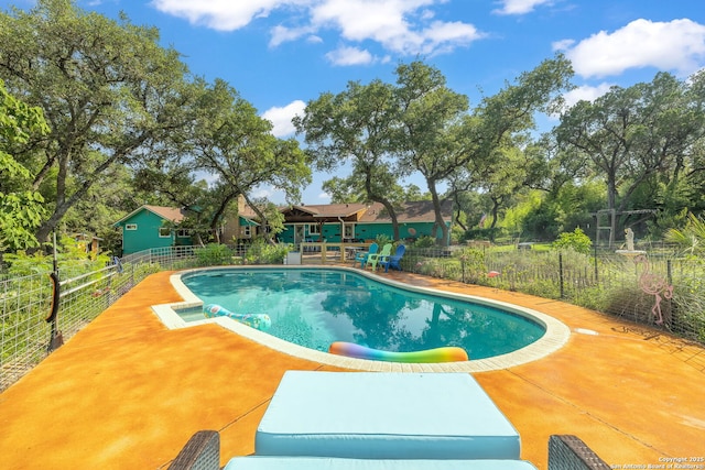 10567 Rocking M, Helotes, TX 78023 - view of pool with a patio