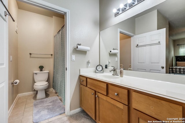 6160 Eckhert Rd, San Antonio, TX 78240 - bathroom with vanity and tile patterned floors