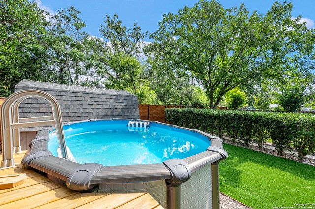 227 Devonshire, San Antonio, TX 78209 - view of swimming pool with a fenced backyard