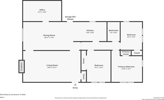 503 E Palfrey, San Antonio, TX 78223 - view of room layout