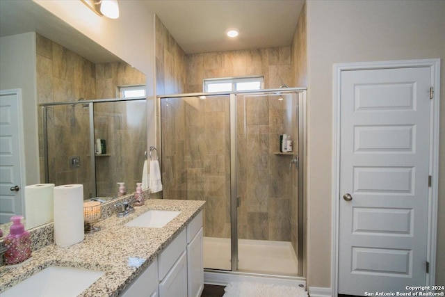 12904 Liam Ct, Saint Hedwig, TX 78152 - full bath featuring double vanity and a shower stall