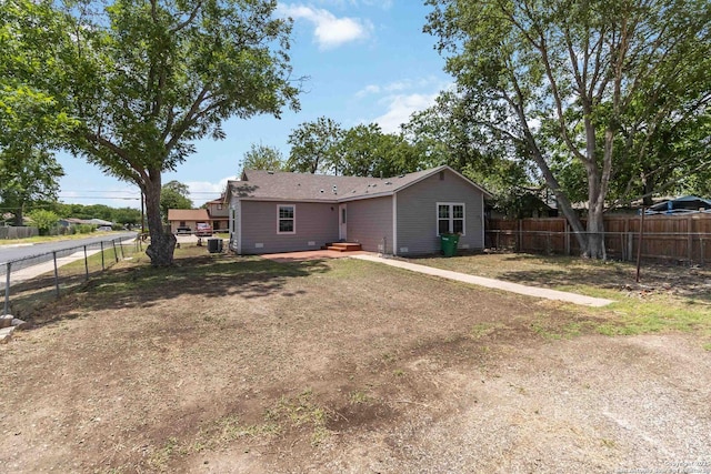 2738 Ravina, San Antonio, TX 78222 - back of house with a fenced backyard