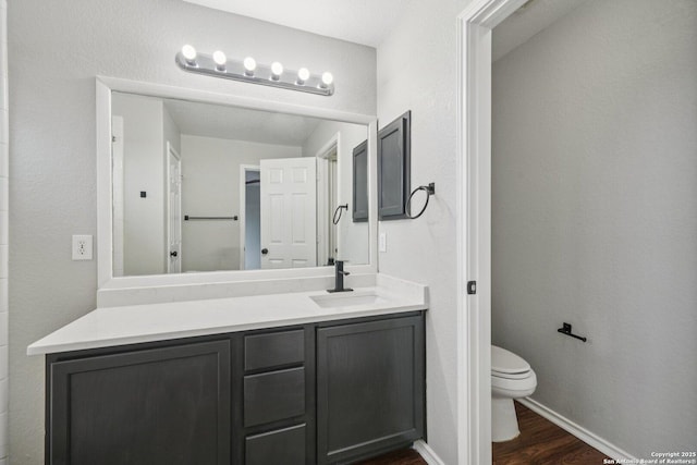 12107 Dawson Cir, San Antonio, TX 78253 - bathroom featuring vanity and wood finished floors