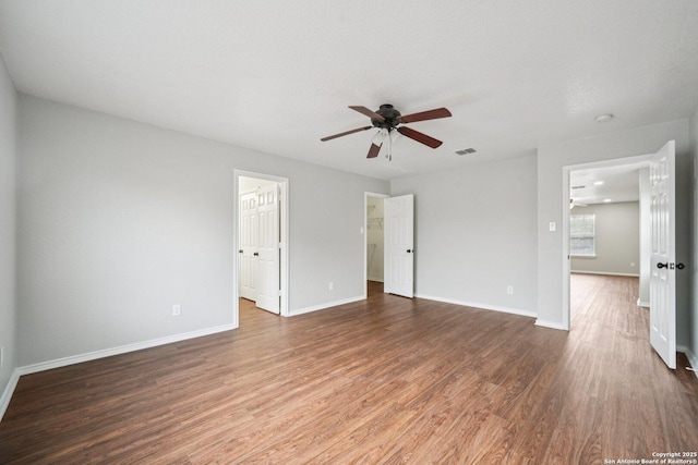 12107 Dawson Cir, San Antonio, TX 78253 - unfurnished bedroom featuring wood finished floors and a ceiling fan