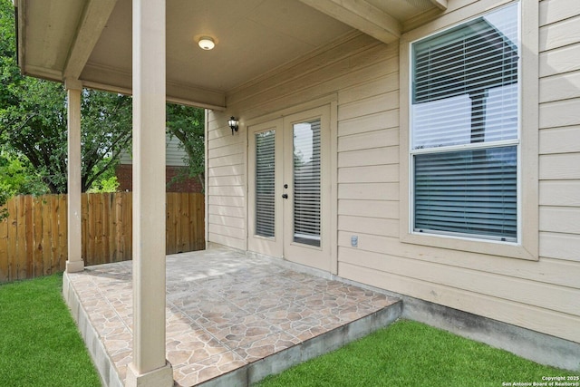 12107 Dawson Cir, San Antonio, TX 78253 - view of patio with french doors
