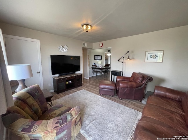 123 Turkey Dr, Harper, TX 78631 - living room featuring wood finished floors