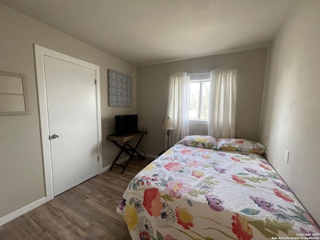 123 Turkey Dr, Harper, TX 78631 - bedroom featuring dark wood-style flooring