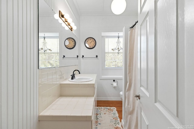 2 Fm 289, Comfort, TX 78013 - full bathroom featuring plenty of natural light, wood finished floors, crown molding, and vanity