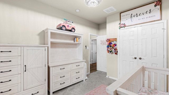 21810 Thunder Basin, San Antonio, TX 78261 - bedroom featuring light colored carpet and a closet