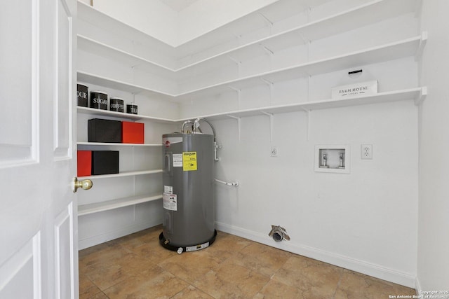 23613 Grayling Ln, San Antonio, TX 78259 - utility room featuring water heater