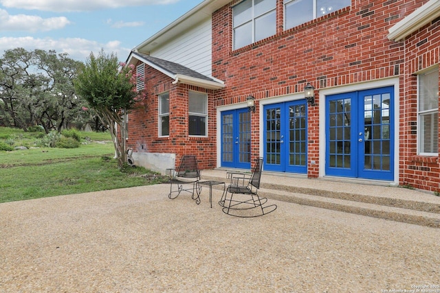 23613 Grayling Ln, San Antonio, TX 78259 - view of patio featuring french doors