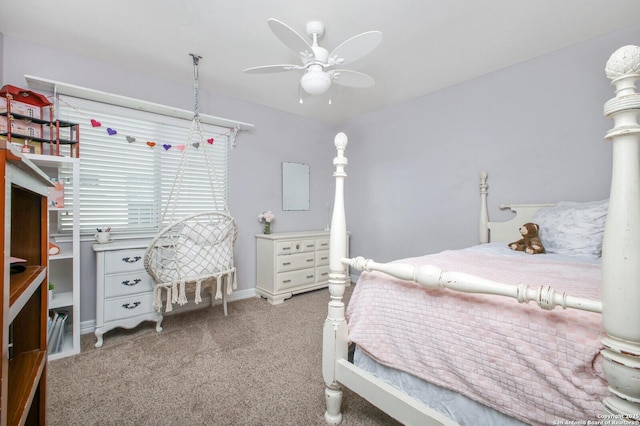 4922 Augusta, San Antonio, TX 78247 - carpeted bedroom with ceiling fan and baseboards