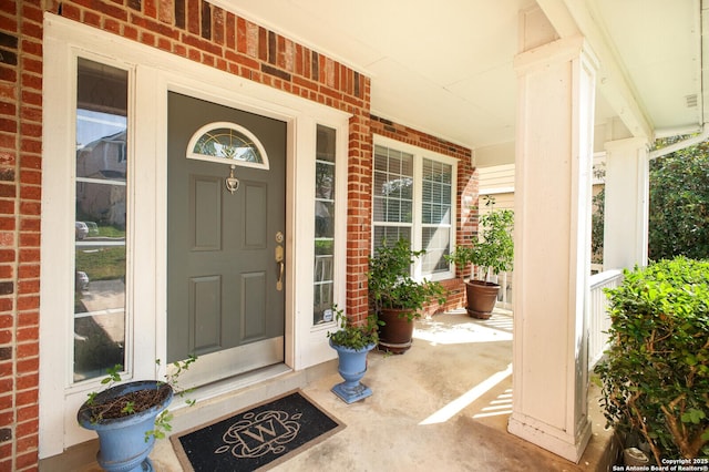 4922 Augusta, San Antonio, TX 78247 - entrance to property featuring a porch and brick siding