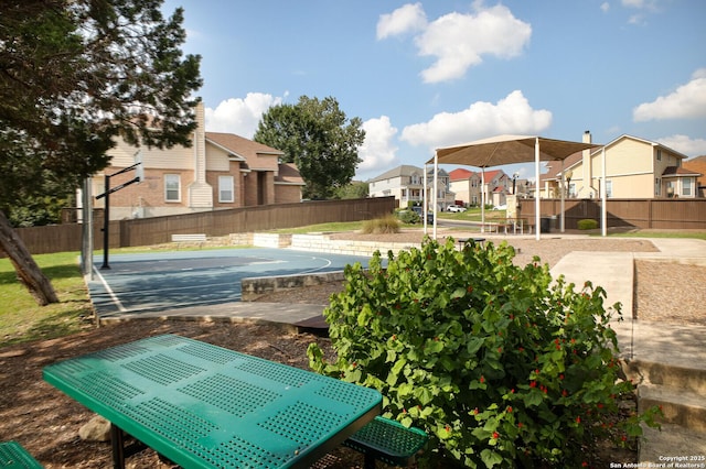 4922 Augusta, San Antonio, TX 78247 - view of yard with a residential view and basketball court