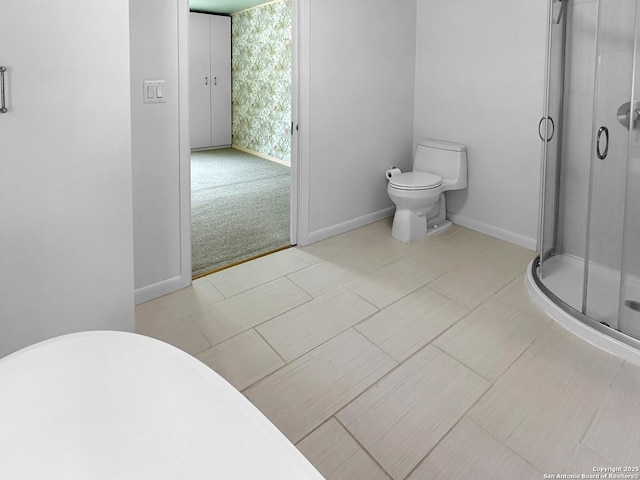 737 N Central, New Braunfels, TX 78130 - bathroom with a stall shower and a freestanding tub
