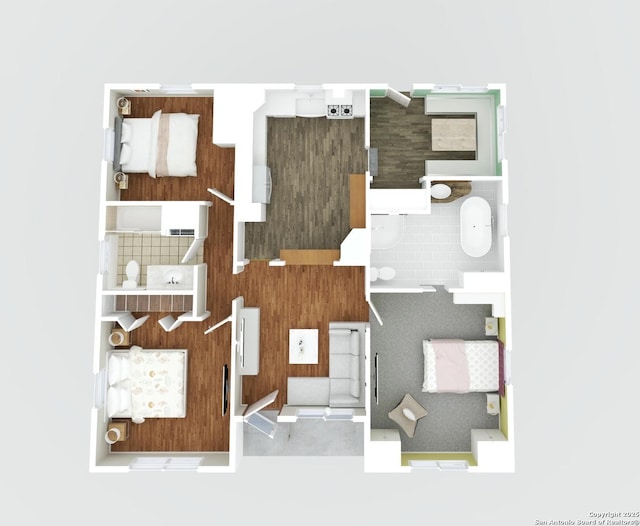 737 N Central, New Braunfels, TX 78130 - view of home floor plan