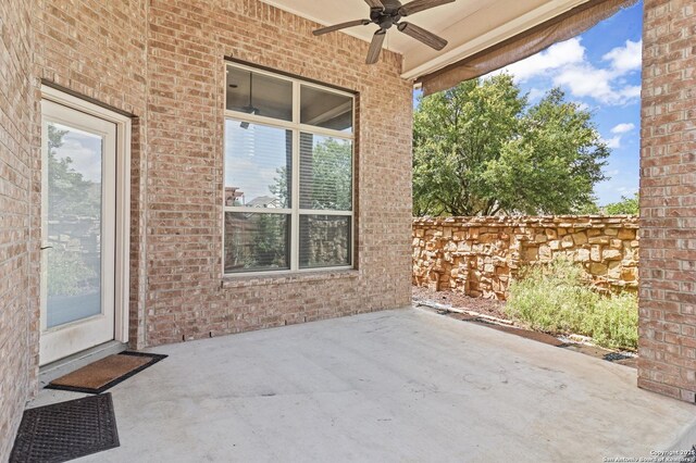 8503 Kallison Arbor, San Antonio, TX 78254 - view of patio featuring ceiling fan