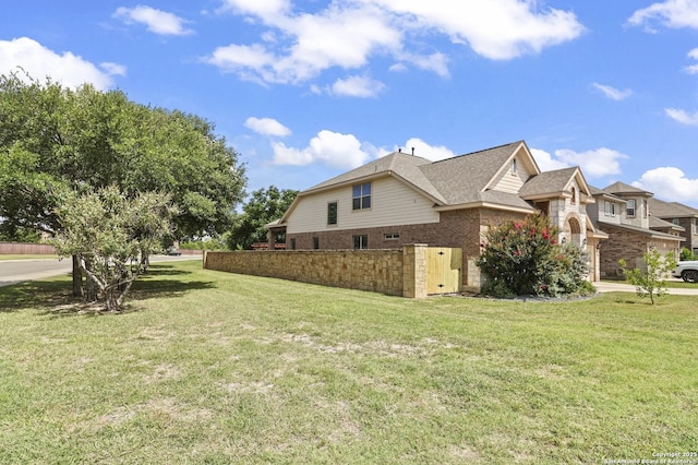 8503 Kallison Arbor, San Antonio, TX 78254 - view of property exterior featuring a yard and brick siding