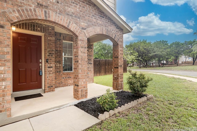 16102 Barrell Run, San Antonio, TX 78247 - property entrance featuring brick siding