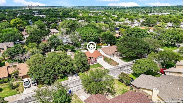 3527 Oakhorne St, San Antonio, TX 78247 - aerial overview of property's location featuring nearby suburban area