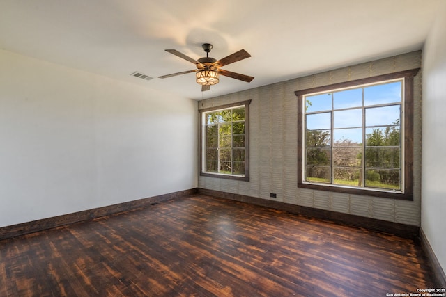 13132 State Highway 16, Medina, TX 78055 - empty room with wood finished floors and a ceiling fan