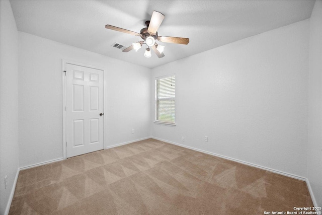 1219 Alpine Pond, San Antonio, TX 78260 - carpeted empty room with ceiling fan and baseboards