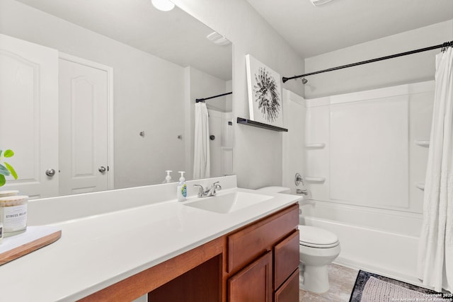 2059 Wind Chime, New Braunfels, TX 78130 - full bath featuring vanity, shower / tub combo with curtain, and tile patterned flooring