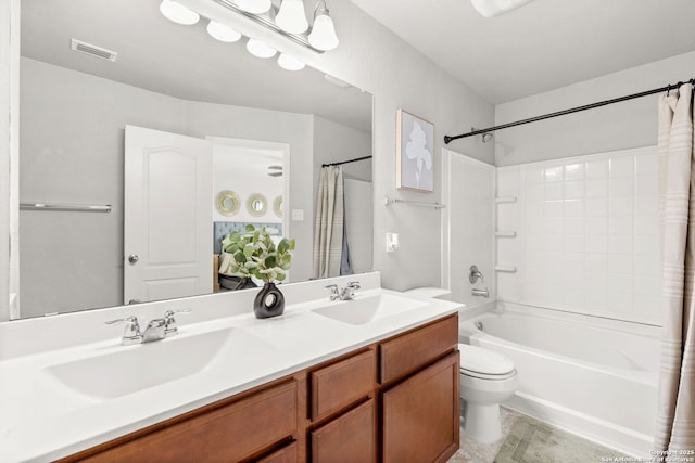 2059 Wind Chime, New Braunfels, TX 78130 - full bath featuring shower / bath combo and double vanity