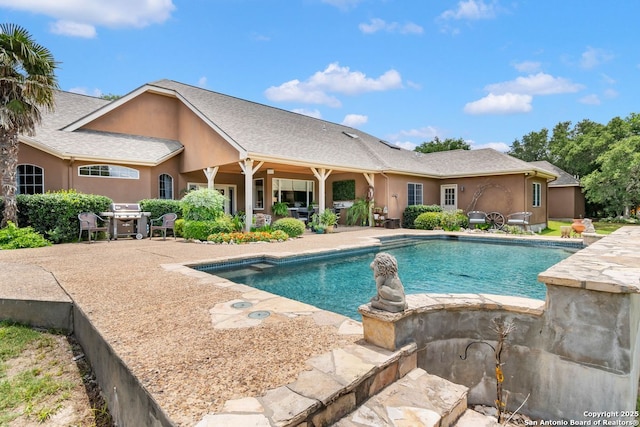 5 Remington, San Antonio, TX 78258 - outdoor pool with a patio area and grilling area