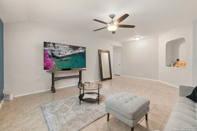 15102 Field Sparrow, San Antonio, TX 78253 - sitting room with a ceiling fan and baseboards