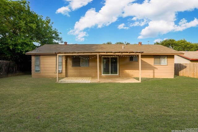 8226 Creekline Dr, San Antonio, TX 78251 - back of house with a patio and a fenced backyard