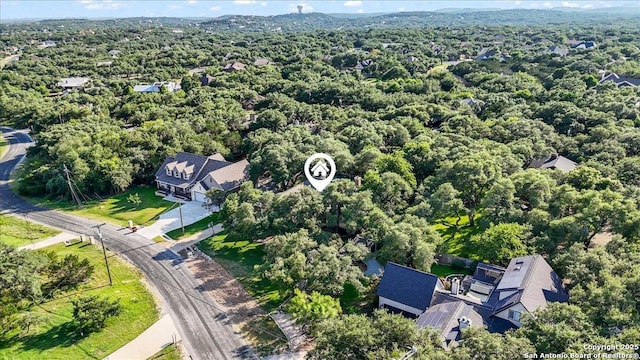 26815 Duet Dr, San Antonio, TX 78260 - aerial view of a heavily wooded area