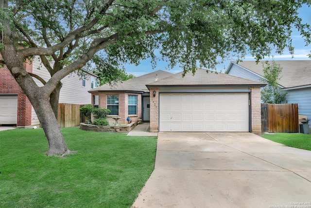 9427 Hacienda Acres, San Antonio, TX 78245 - single story home with brick siding, concrete driveway, and an attached garage