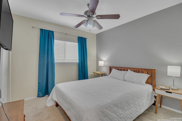 9427 Hacienda Acres, San Antonio, TX 78245 - carpeted bedroom with baseboards and ceiling fan