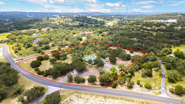 655 Shepherds, Bulverde, TX 78163 - aerial overview of property's location featuring property boundaries highlighted