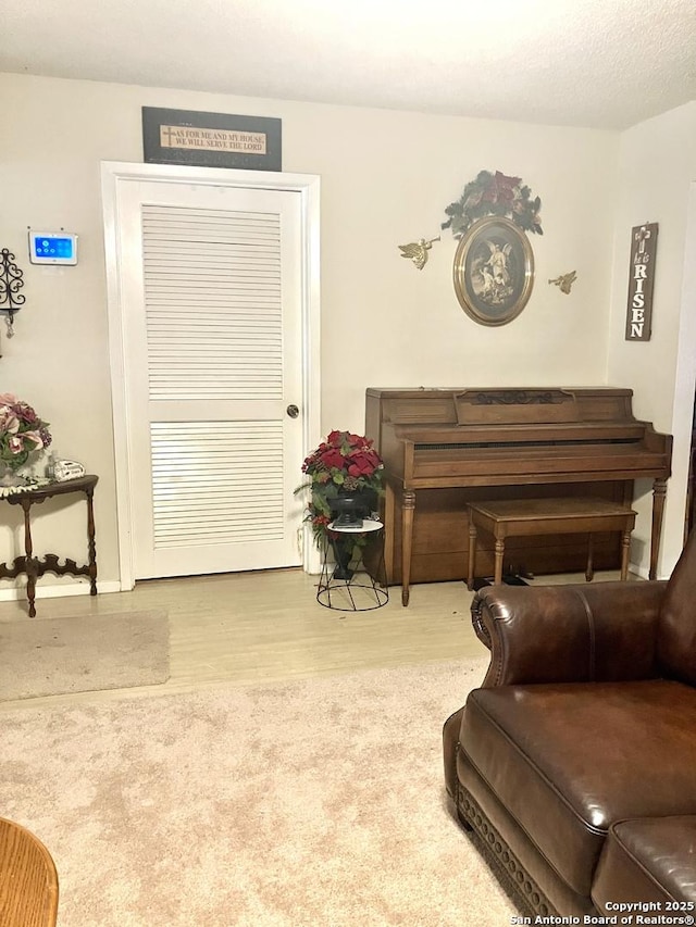 404 Alta, Pleasanton, TX 78064 - sitting room featuring wood finished floors and carpet flooring