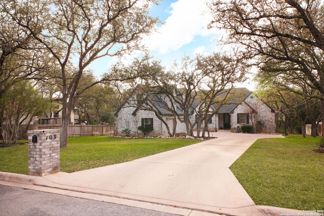 109 Trailcrest, Hollywood Park, TX 78232 - view of front facade with driveway