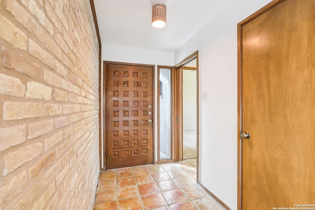 12010 Arms Way, Live Oak, TX 78233 - entrance foyer featuring brick wall