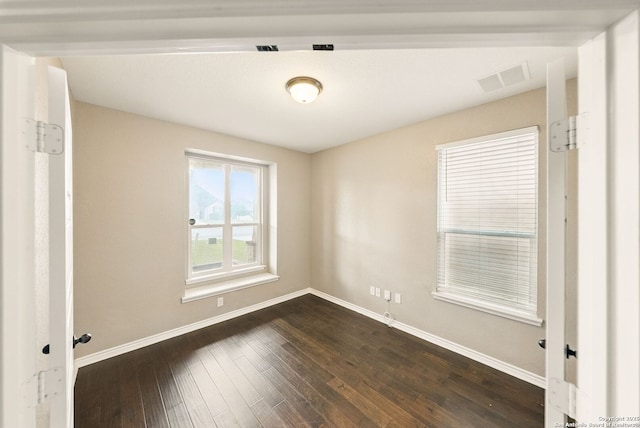 11406 Sawyer Vly, San Antonio, TX 78254 - spare room with baseboards and dark wood finished floors
