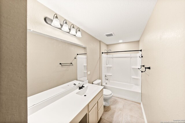 11406 Sawyer Vly, San Antonio, TX 78254 - full bath with vanity, shower / tub combination, and tile patterned floors