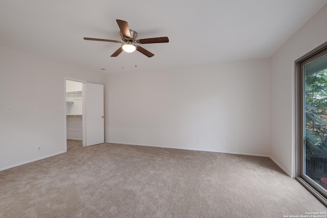 6403 Port Royal, San Antonio, TX 78244 - unfurnished room with light colored carpet and ceiling fan