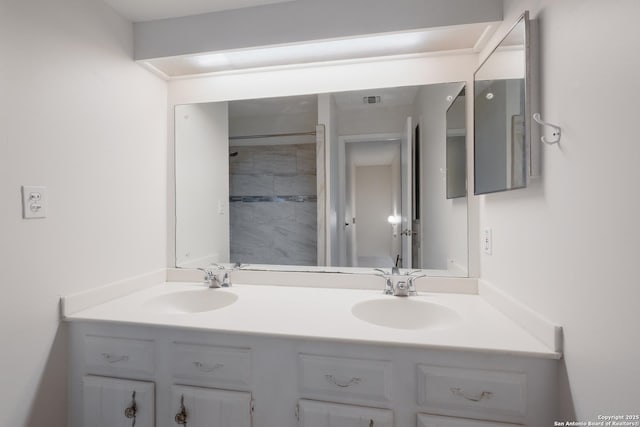 6403 Port Royal, San Antonio, TX 78244 - full bath with double vanity