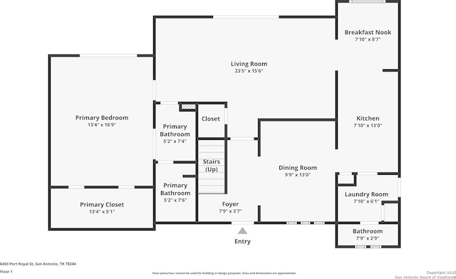 6403 Port Royal, San Antonio, TX 78244 - view of floor plan / room layout